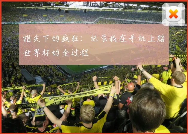 指尖下的疯狂：记录我在手机上赌世界杯的全过程